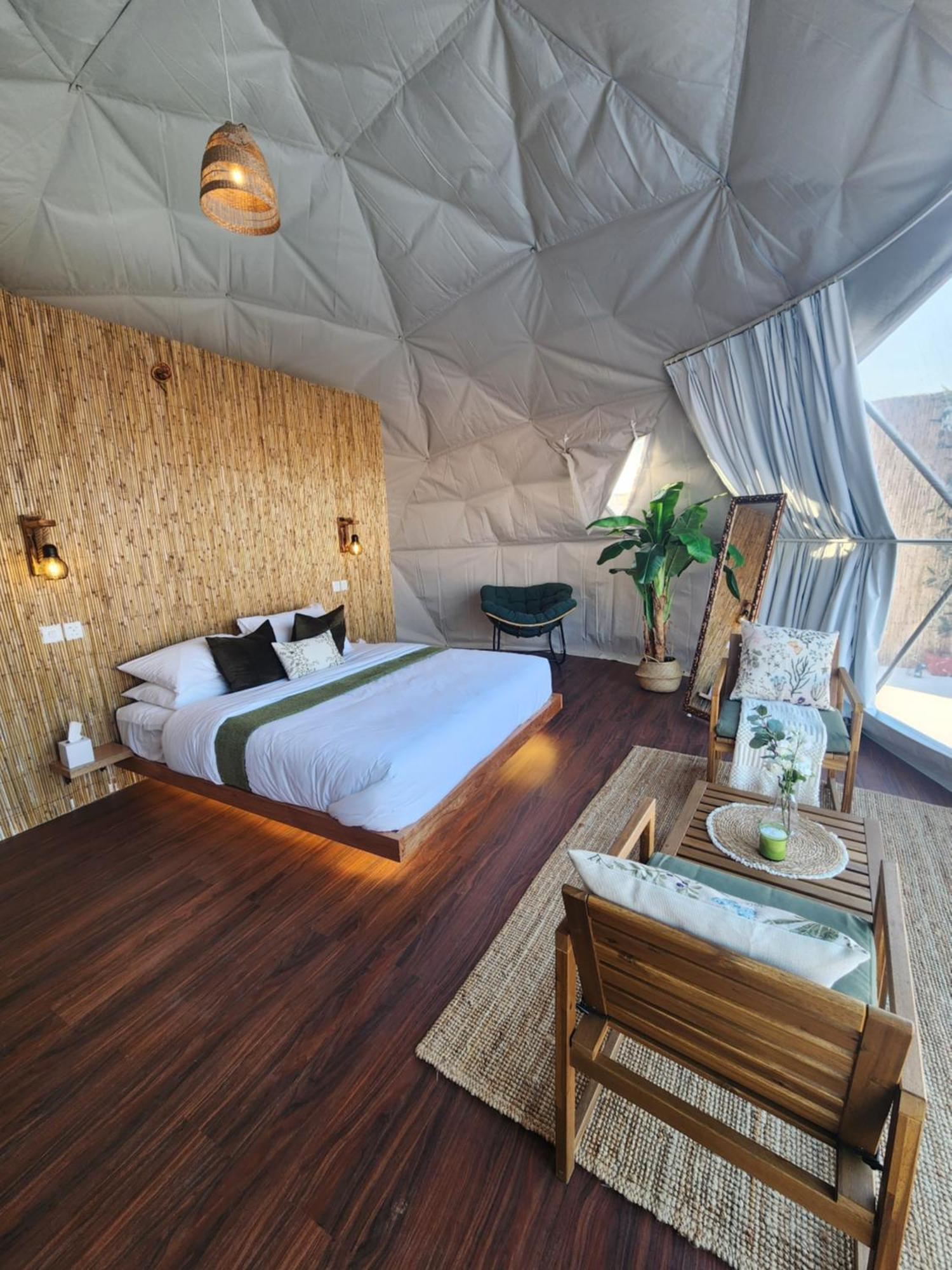 Hotel Bubbles Domes Private Cmp Al Wāşil Exterior foto